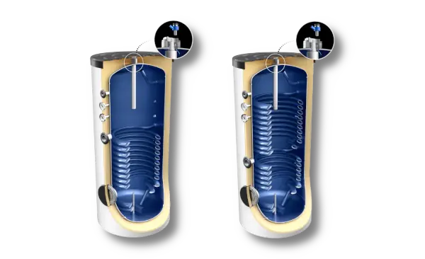 Patentierte Serie NGWS - Warmwasserspeicher